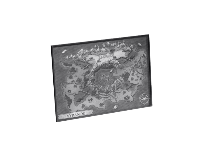 Die Chroniken des Himmelskristalls - Karte von Vyranor